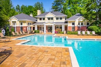 Relaxing Pool Area With Sundeck at Residence at White River, Indianapolis, Indiana